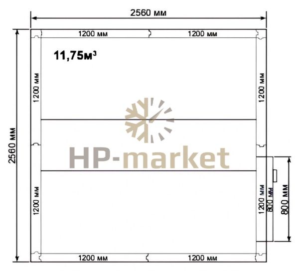 Холодильная камера_1 КХН  11 75