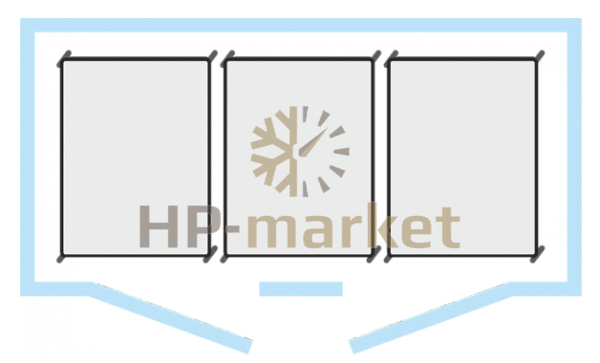 Шкаф холодильный Polair CR2.6080.T3 inox