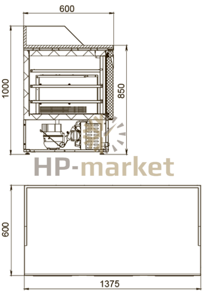 Габариты Polair TMi3pizza-G