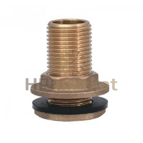 Латунный штуцер с флянцем