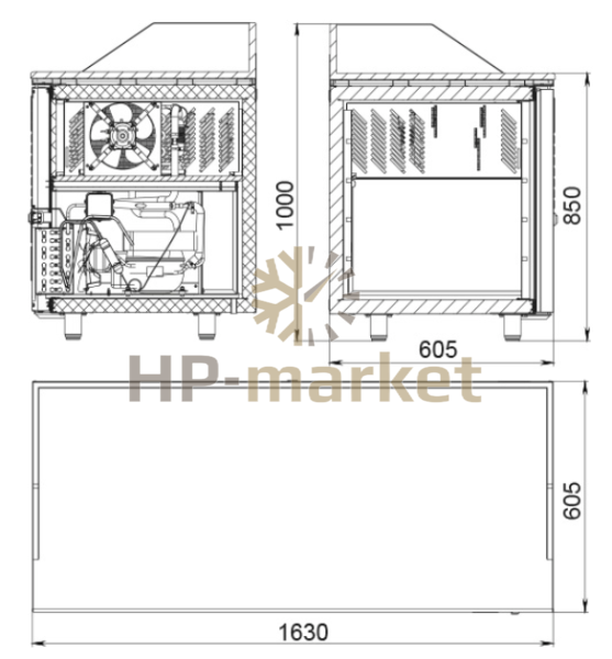 Габариты Polair TM3pizza-GC