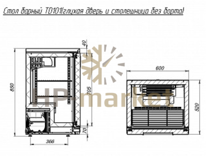 Габариты Polair TD101-Grande бборта, гл дверь