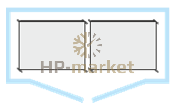 Шкаф холодильный Polair CR2.6080.T2 inox (2)