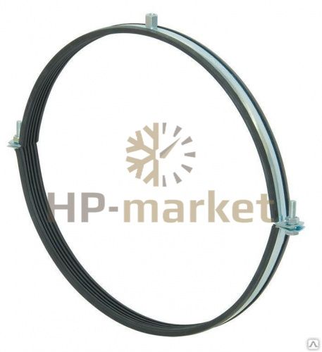 ХОМУТ ДЛЯ ВОЗДУХОВОДА Д250ММ С УПЛОТНИТЕЛЕМ М8