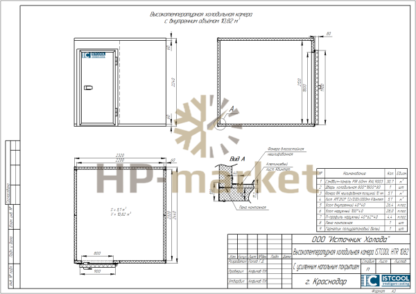 Высокотемпературная холодильная камера ISTCOOL HTR 1082 (3)