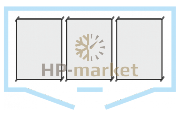 Шкаф холодильный Polair CRP2.6080.T3 inox (с холодильным агрегатом) (2)