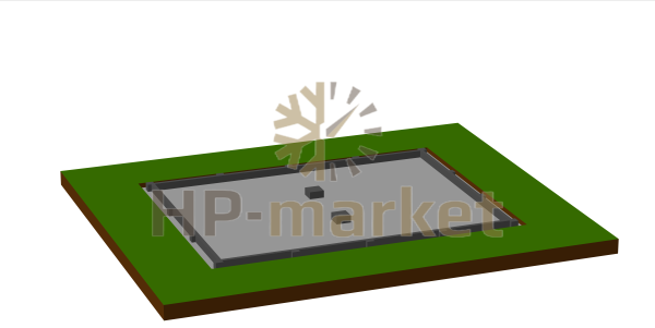 3)Ленточный фундамент