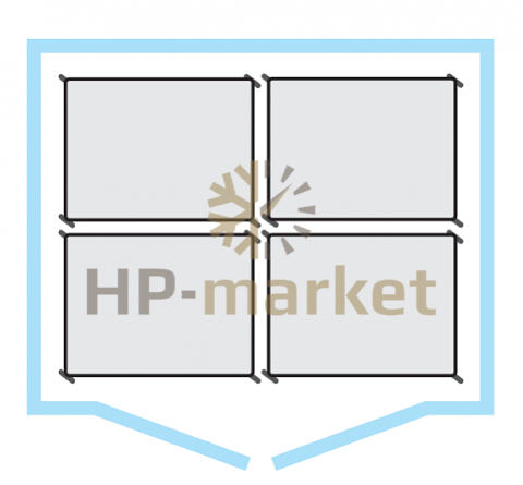 Шкаф холодильный Polair CRP2.6080.T4 inox (с холодильным агрегатом)