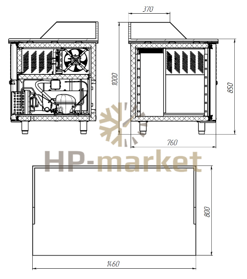Габариты Polair TM2ENpizza-G