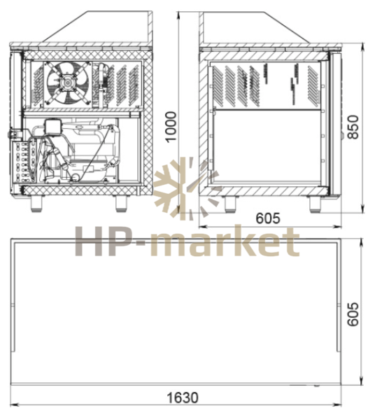 Габариты Polair TM3GNpizza-GC