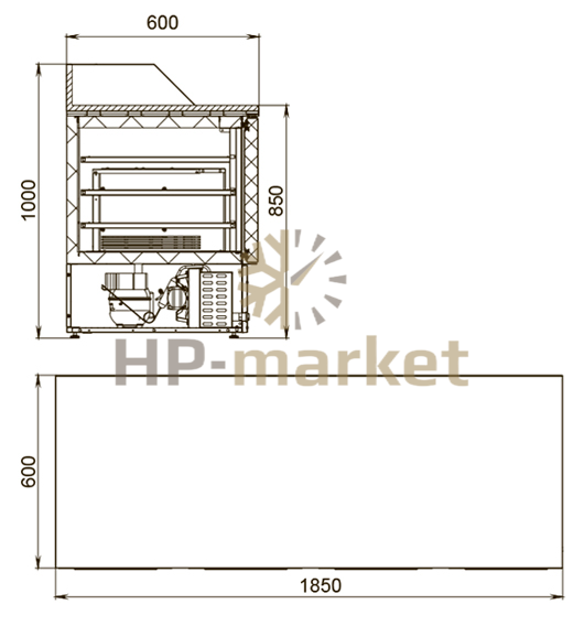 Габариты Polair TMi4pizza-G