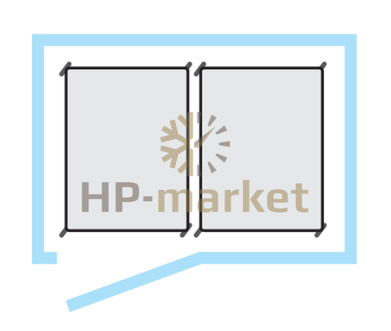 Шкаф холодильный Polair CRP1.6080.T2 inox (с холодильным агрегатом) (2)