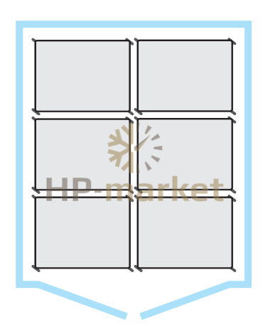 Шкаф холодильный Polair CRP2.6080.T6 inox (с холодильным агрегатом) (2)