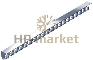 Гребенка L=1м из нержавеющей стали для полосовой ПВХ завесы