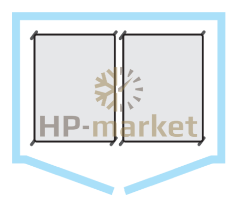 Шкаф холодильный Polair CRP2.6080.T2 inox(с холодильным агрегатом) (2)