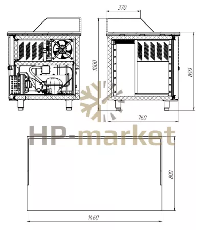 Габариты Polair TM2ENpizza-G