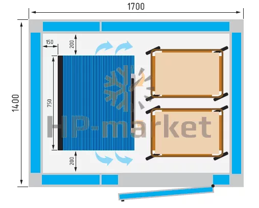 Габариты Polair BCF 40.1.T2inox