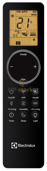 Пульт черный Electrolux EACSI-24HEN-BLACKWHITEN8