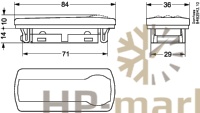 Выносной дисплей с кнопками EKA 164B для контроллеров EKC Danfoss
